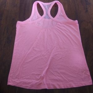 Racerback hot pink tank top